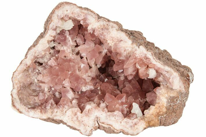 Sparkly, Pink Amethyst Geode Half - Argentina #195427